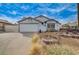 Single-story home featuring a xeriscaped front yard, complemented by a spacious driveway at 806 Fireweed Dr, Henderson, NV 89002