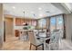 Eat in kitchen featuring stainless steel appliances, kitchen island and breakfast nook perfect for entertaining at 9416 Highview Rock Ct, Las Vegas, NV 89149