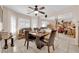 Inviting dining room with tile floors, plentiful windows, and neutral paint at 943 Sedona Rd, Henderson, NV 89014