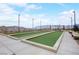 Outdoor bocce ball courts provide recreational opportunities and mountain views for the community at 964 Norwood Heights Ln, Las Vegas, NV 89138