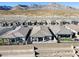Bird's eye view showing backyard design, patio furniture, and community layout at 964 Norwood Heights Ln, Las Vegas, NV 89138