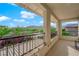 A spacious balcony offers scenic views of the surrounding landscape, making it a perfect spot for relaxation at 10223 Aragon Crown Rd, Las Vegas, NV 89135