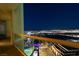 Breathtaking balcony view overlooking the city lights at night at 125 E Harmon Ave # 3406 & 3408, Las Vegas, NV 89109