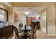 Dining area featuring seating for four, with convenient access to the kitchen at 125 E Harmon Ave # 3406 & 3408, Las Vegas, NV 89109