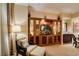 Comfortable living room featuring a built-in entertainment center at 125 E Harmon Ave # 3406 & 3408, Las Vegas, NV 89109