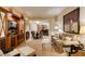Spacious living room blending seating, dining, and kitchen areas for modern living at 125 E Harmon Ave # 3406 & 3408, Las Vegas, NV 89109