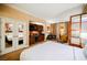 Spacious suite featuring a bedroom, kitchenette, and separate sitting area at 125 E Harmon Ave # 3406 & 3408, Las Vegas, NV 89109