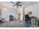 Bedroom or office space with carpet, ceiling fan, and neutral paint at 1364 Cerulean Ave, Henderson, NV 89002