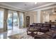 Bright living room with access to the patio and backyard at 2041 Troon Dr, Henderson, NV 89074