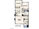 Upper level floor plan featuring owner's suite, bathroom, two additional bedrooms, and laundry at 214 Vanhoy Ave, Henderson, NV 89011
