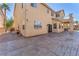 Spacious backyard with large patio and second story balcony at 2566 Antique Blossom Ave, Henderson, NV 89052