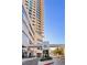 Property entrance with 'Sky Las Vegas' signage, welcoming visitors to an exclusive residential tower at 2700 Las Vegas Blvd # 1202, Las Vegas, NV 89109