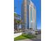 Stunning high-rise building with a putting green, palm trees, and a modern design, great for outdoor enthusiasts at 2700 Las Vegas Blvd # 1202, Las Vegas, NV 89109