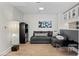 Cozy living room with modern furniture and hardwood floors at 2700 Las Vegas Blvd # 1202, Las Vegas, NV 89109