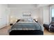 Cozy main bedroom with soft lighting, plush bedding and scenic views at 2700 Las Vegas Blvd # 1202, Las Vegas, NV 89109