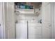 Laundry closet with washer and dryer units at 2725 S Nellis Blvd # 2045, Las Vegas, NV 89121