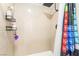 Modern shower with black showerhead and unique tile at 3221 Yolanda Ln, Las Vegas, NV 89121
