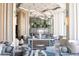 Bright lobby with unique lighting, comfortable seating, and elegant decor at 3750 Las Vegas Blvd # 2711, Las Vegas, NV 89158
