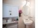 Charming powder room with vanity and decorative details at 5615 Believe Ct, Las Vegas, NV 89139