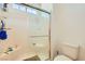 Clean, well-maintained bathroom featuring a glass enclosed shower and neutral decor at 7308 N Decatur Blvd # 1, Las Vegas, NV 89131