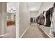 Spacious walk-in closet adjacent to the main bedroom with built-in shelving at 7420 Zonal Ave, Las Vegas, NV 89131