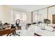 Bedroom with large mirrored closet doors and marble flooring at 745 N Royal Crest Cir # 158, Las Vegas, NV 89169