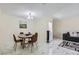 Dining area off living room, featuring views to kitchen at 745 N Royal Crest Cir # 158, Las Vegas, NV 89169