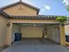 Spacious garage with lights, outlets, door to outside and space for multiple vehicles at 8993 Secret Valley St, Las Vegas, NV 89139