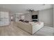 Open-concept floor plan features a modern fireplace, and an expansive living area at 10197 Copper Meadow Ave, Las Vegas, NV 89166