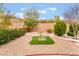 Charming backyard with desert landscaping, creating a private and serene outdoor living space at 10508 Snyder Ave, Las Vegas, NV 89134