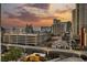 Stunning resort-style pool and breathtaking city views at sunset at 135 E Harmon Ave # 1919, Las Vegas, NV 89109