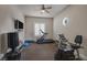 Exercise room with treadmill, elliptical, and punching bag at 1901 Rosemere Ct, Las Vegas, NV 89117