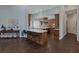 Spacious kitchen with a large island, pendant lighting, and modern appliances at 1901 Rosemere Ct, Las Vegas, NV 89117