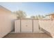 Backyard featuring shed and block wall at 2004 Canterbury Dr, Las Vegas, NV 89119