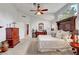 Well lit main bedroom with vaulted ceilings and coordinated furnishings at 2236 Midvale Ter, Henderson, NV 89074