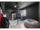 This bedroom features a loft bed with a desk underneath, providing a functional and stylish space at 2637 Rialto Rd, Las Vegas, NV 89108