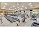 A large gym is filled with treadmills, weights, and other exercise equipment at 4705 Bersaglio St, Las Vegas, NV 89135