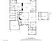 Detailed floor plan showcasing the layout of the entire house with dimensions for each room at 7307 Iron Oak Ave, Las Vegas, NV 89113
