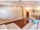 Spacious living room with a sofa and hardwood floors at 1276 Spanish Armada Rd, Las Vegas, NV 89123