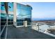 Balcony view with blue glass high rise building and panoramic cityscape at 2700 Las Vegas Blvd # 4306, Las Vegas, NV 89109
