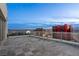 Spacious balcony with tile flooring and glass railings, offering panoramic city views at 2700 Las Vegas Blvd # 4306, Las Vegas, NV 89109
