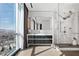 Sleek bathroom with double vanity, marble accents, and walk-in glass shower showing city view at 2700 Las Vegas Blvd # 4306, Las Vegas, NV 89109