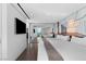 Bright bedroom features queen beds, modern decor, and large mirror at 2700 Las Vegas Blvd # 4306, Las Vegas, NV 89109