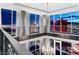Elevated view showcasing a modern chandelier and expansive windows that frame the vibrant cityscape at 2700 Las Vegas Blvd # 4306, Las Vegas, NV 89109