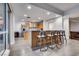 Spacious kitchen with counter seating and stainless steel appliances at 4525 Dean Martin Dr # 2806, Las Vegas, NV 89103