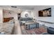 Open concept living room featuring a neutral color scheme and modern decor at 4525 Dean Martin Dr # 2806, Las Vegas, NV 89103