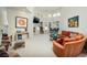 Bright and spacious living room with high ceilings, fireplace, and ample natural light at 52 Via Paradiso St, Henderson, NV 89011