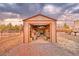 Inside view of the shed with shelves and storage for all your needs at 620 W Leffner Dr, Pahrump, NV 89060