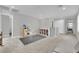 Spacious bonus room with neutral carpet, recessed lighting, and ample space for Gathering activities at 6945 Trevelez St, Las Vegas, NV 89149