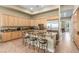 Updated kitchen with stainless steel appliances, granite countertops, and breakfast bar at 7816 Sandy Eagle Ct, Las Vegas, NV 89129